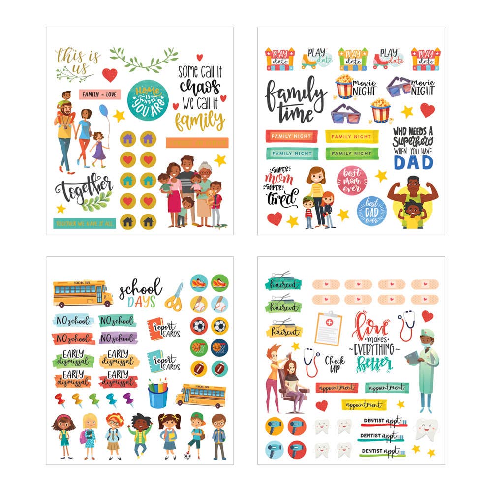 Paper House FAMILY LIFE Mini Sticker Book
