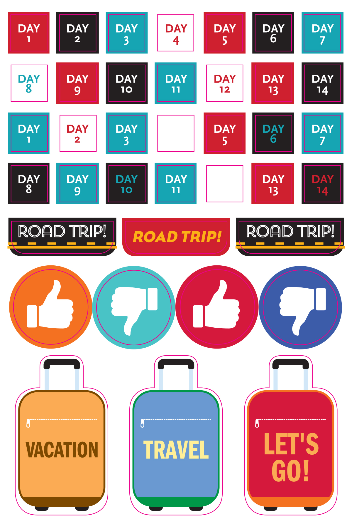 Peter Pauper Planner Stickers TRAVEL Essentials