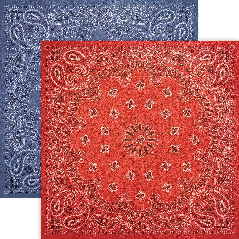 Paper House BANDANA 12X12 Scrapbook Paper