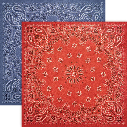 Paper House BANDANA 12X12 Scrapbook Paper
