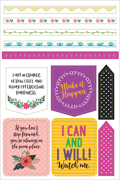 Peter Pauper Planner Stickers WAKE UP KICK ASS REPEAT Essentials