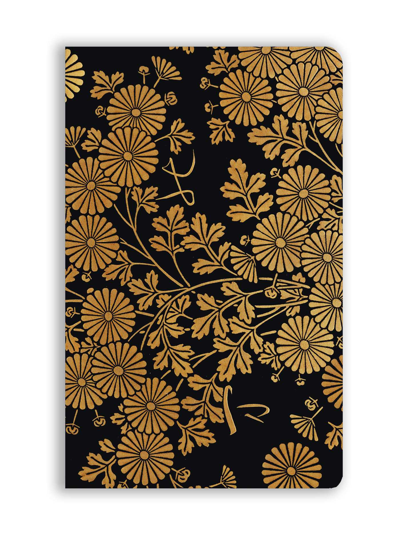 Soft Touch Black Yellow CHRYSANTHEMUMS JOURNAL