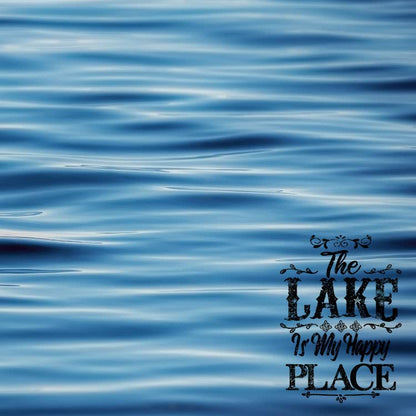 Paper House LAKE HAPPY PLACE 12"X12" Scrapbook Paper