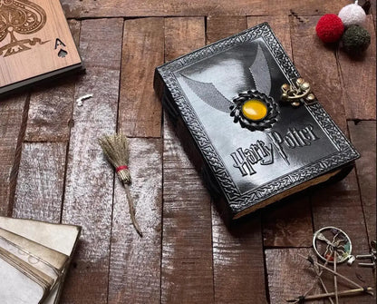 Soft Leather Journal Harry Potter SPELL BOOK OF WIZARDS Blank A7