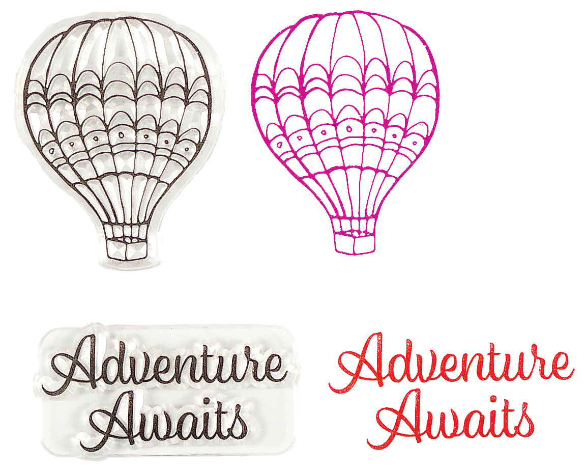 Peter Pauper TRAVEL Clear Silicone Stamp Set