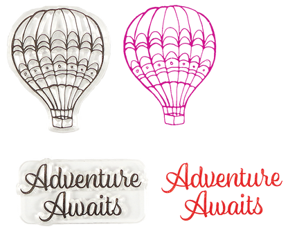 Peter Pauper TRAVEL Clear Silicone Stamp Set
