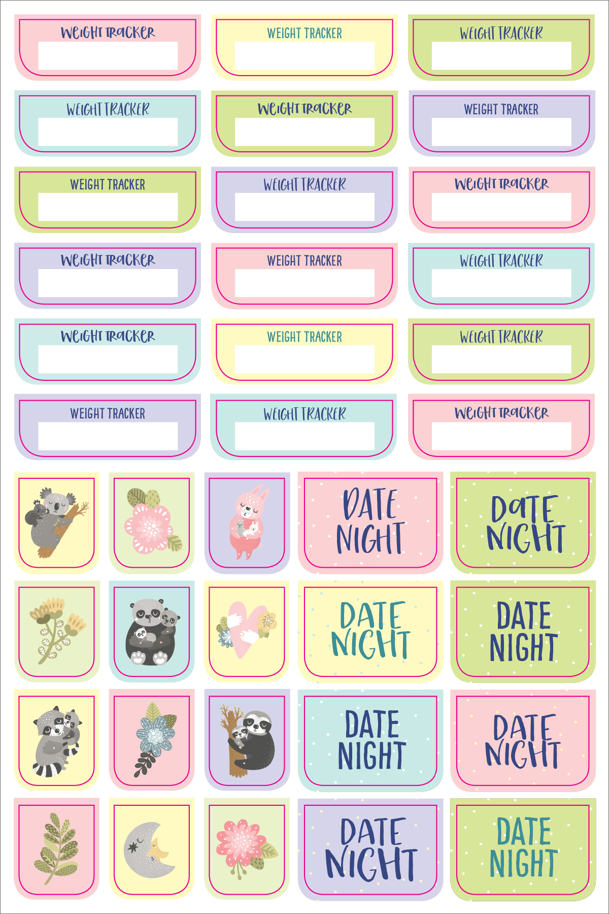 Peter Pauper Planner Stickers PREGNANCY BABY Essentials