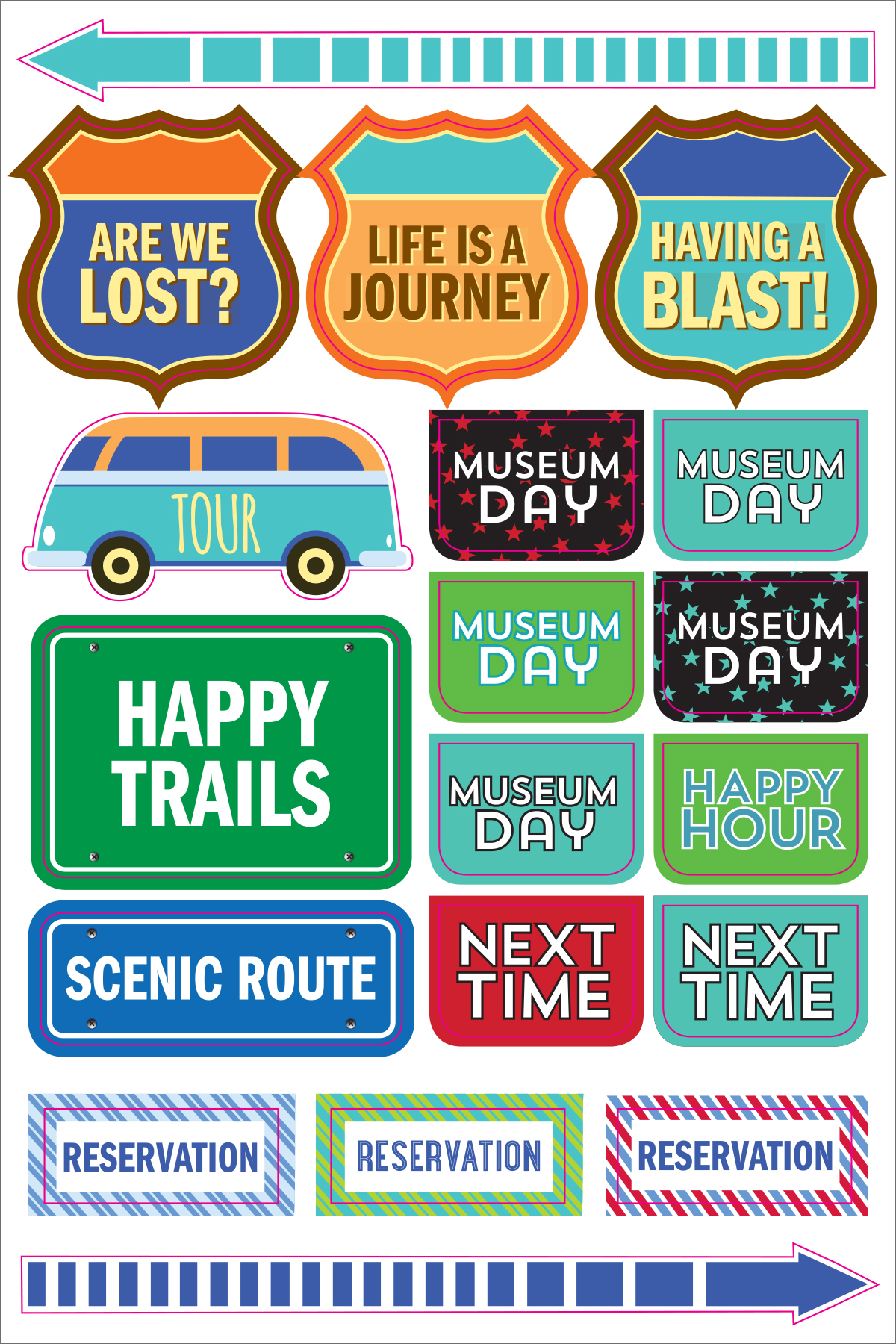 Peter Pauper Planner Stickers TRAVEL Essentials