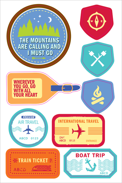 Peter Pauper Planner Stickers TRAVEL Essentials