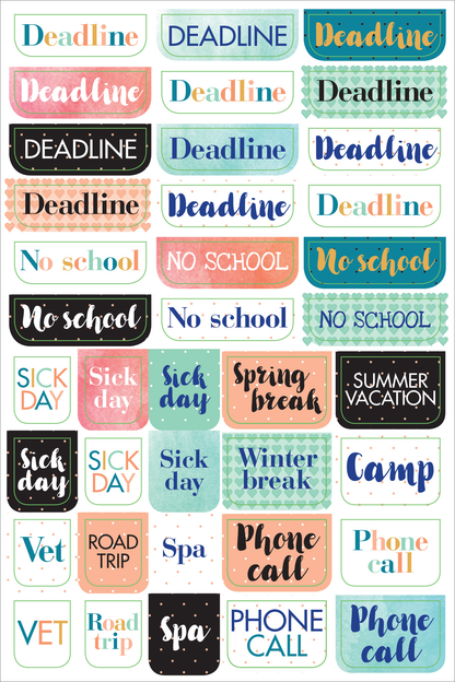Peter Pauper Planner Stickers MOM&