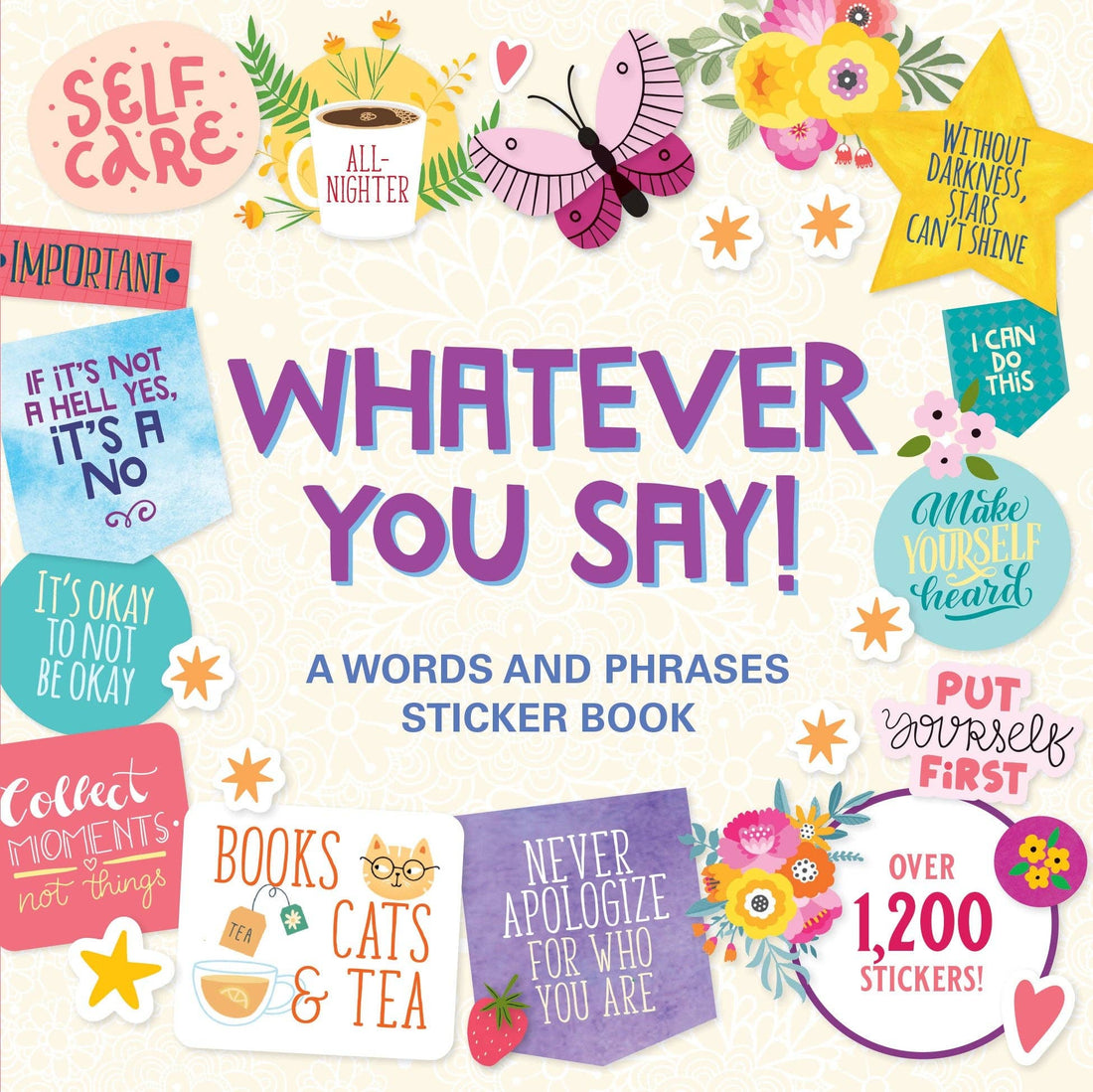 Peter Pauper WHATEVER YOU SAY! A Words and Phrases Sticker Book