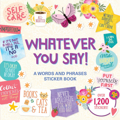 Peter Pauper WHATEVER YOU SAY! A Words and Phrases Sticker Book