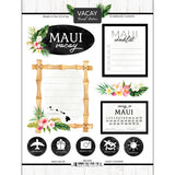 Scrapbook Customs MAUI HAWAII KIT Papers and Stickers 8pc