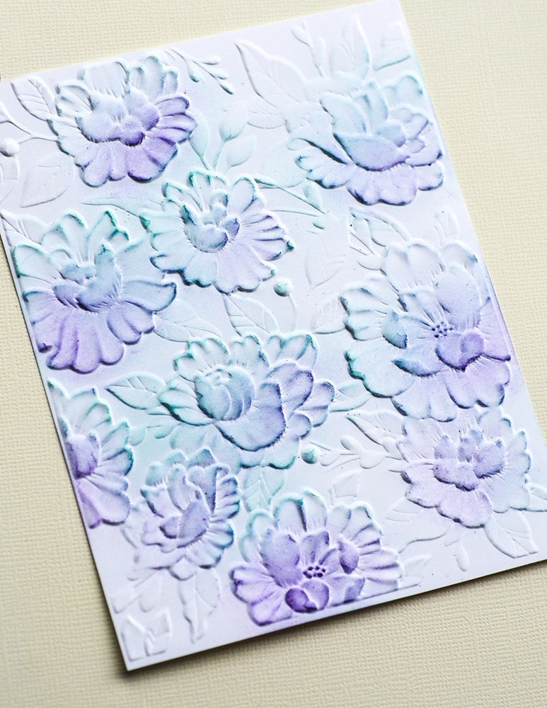 Open Studio BLOOMING 3D Embossing Folder 4.5”x5.75” 1pc