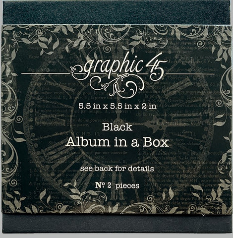 Graphic 45 ALBUM IN A BOX Black