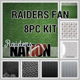 RAIDERS FAN FOOTBALL 12"X12" Scrapbook Paper Kit 8 Sheets