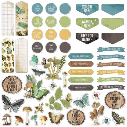 49 and Market Vintage Artistry NATURE STUDY CHIPBOARD SET 61pc
