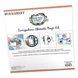 49 and Market Vintage Artistry EVERYWHERE ULTIMATE PAGE KIT (4) Scrapbook Layouts