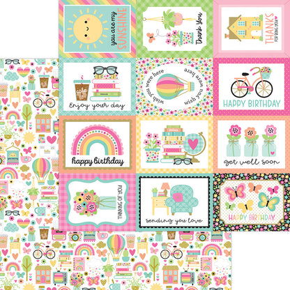 Doodlebug HELLO AGAIN 12X12 Paper Pack 13pc
