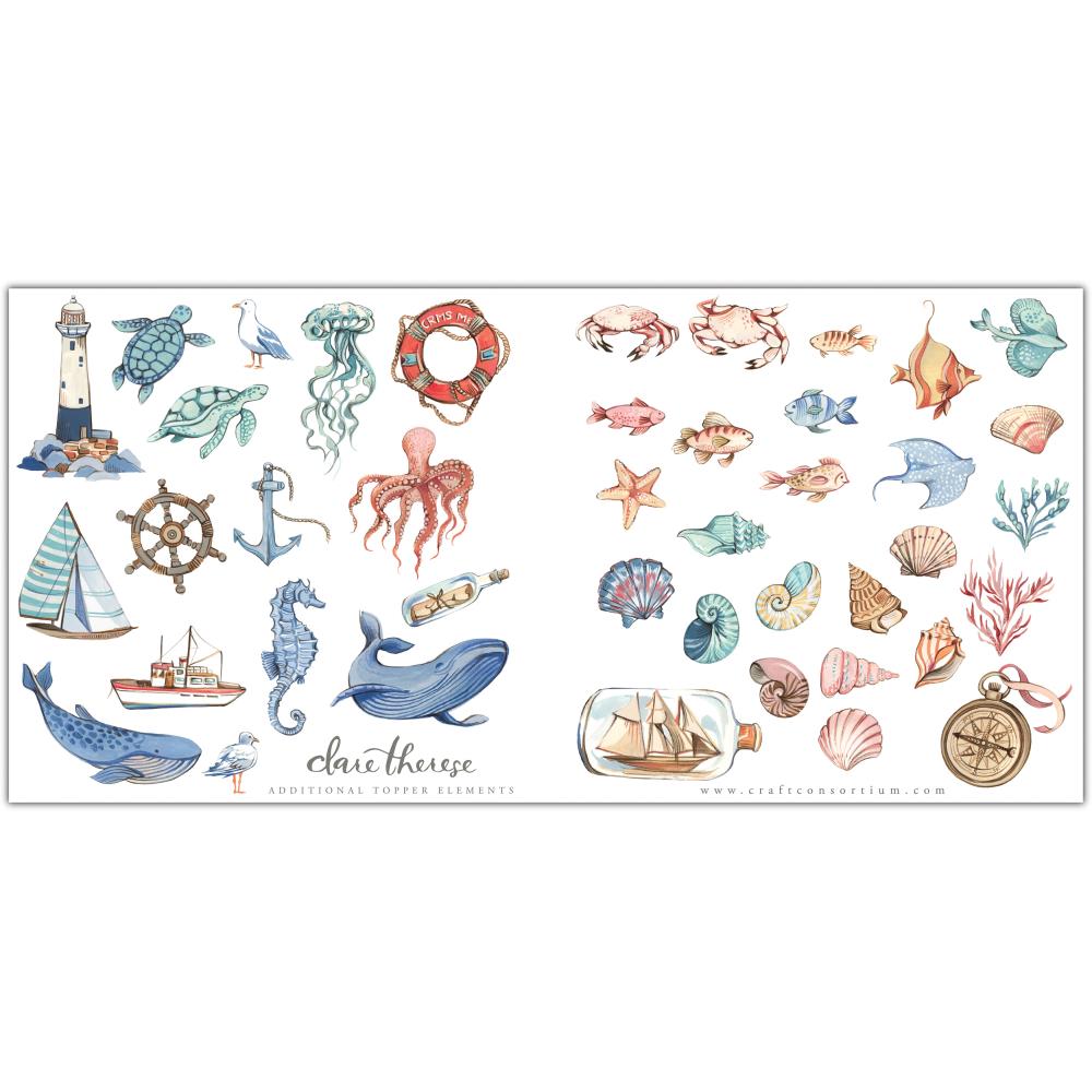 Craft Consortium OCEAN TALE 6”X6” Premium Paper Pad