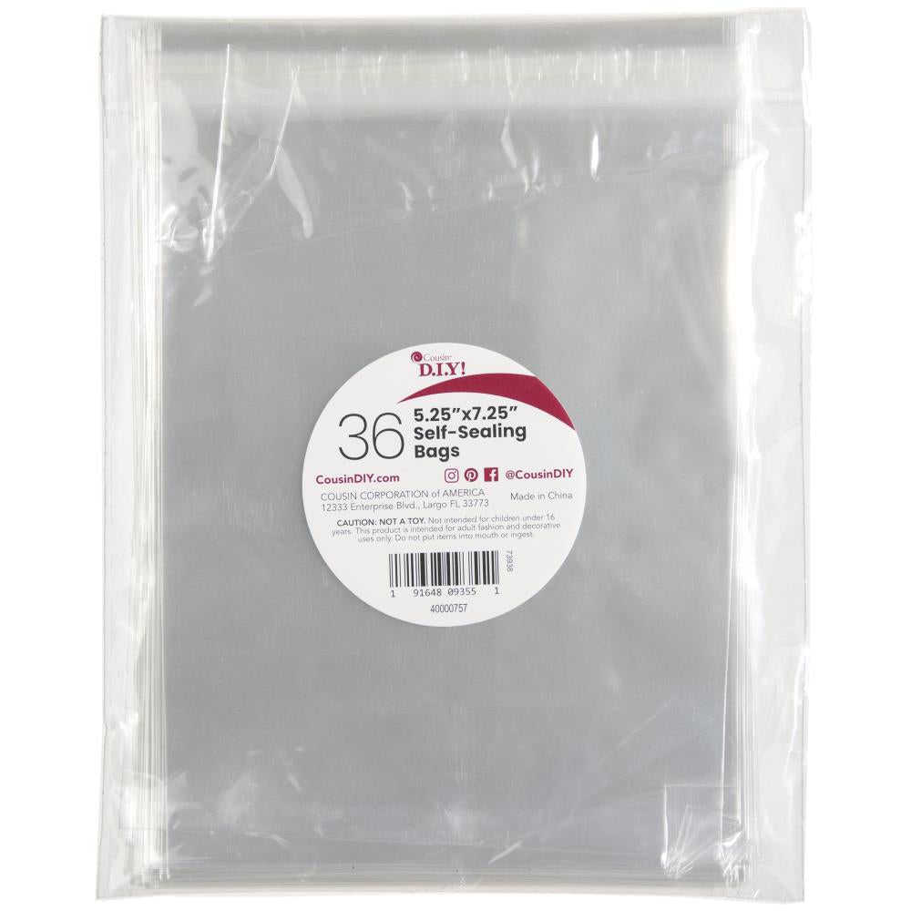 DIY Self-Sealing Bags 5.25”x7.25” 36pc