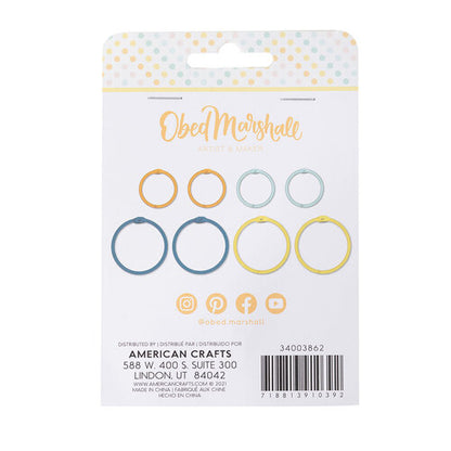 American Crafts Obed Marshall Especial Colored O-Rings 8pc