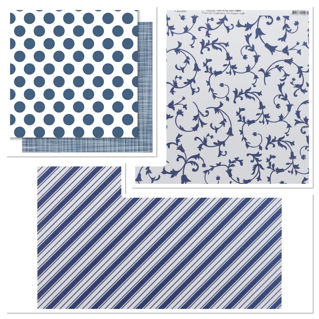 Bella SOMETHING BLUE Collection 12"X12" Scrapbook Paper