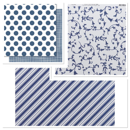 Bella SOMETHING BLUE Collection 12&quot;X12&quot; Scrapbook Paper