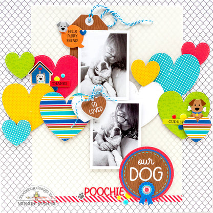 Doodlebug DOGGONE CUTE Odds &amp; Ends Diecuts 148pc