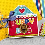 Doodlebug Doggone Cute THROW FETCH REPEAT SHAPE SPRINKLES Stickers 37pc minibook