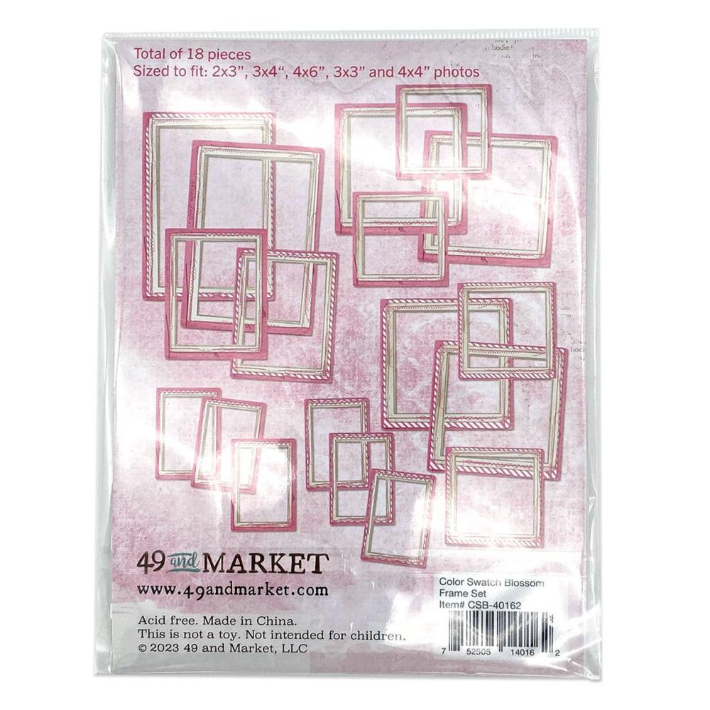 49 and Market Color Swatch BLOSSOM FRAME SET 18pc