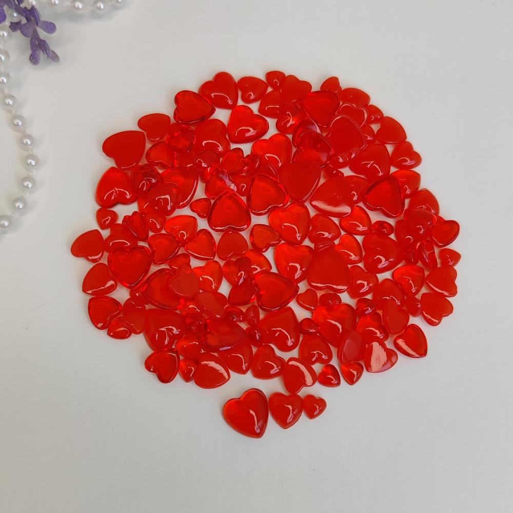 Dress My Craft Water Droplet RED HEART Embellishments