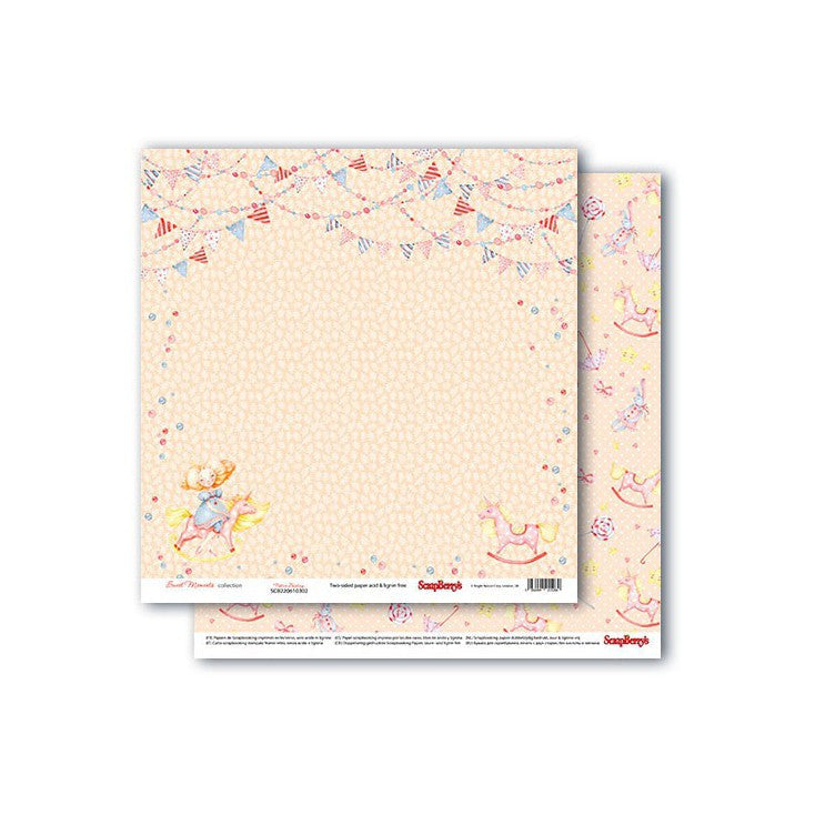 Scrapberry’s SWEET MOMENTS 12&quot;X12&quot; Scrapbook Paper Kit 7pc