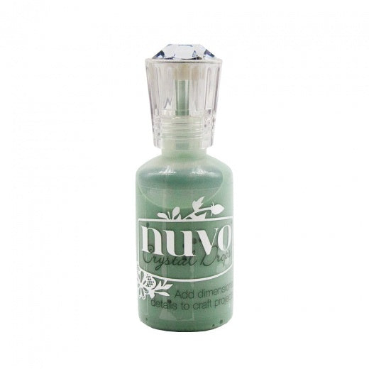 Nuvo Crystal Drops EUCALYPTUS LEAF 3D Gloss Enamel Dots 1oz