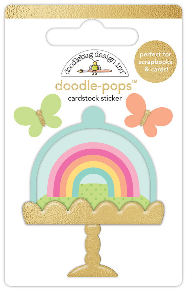 Doodlebug A BIT OF HAPINESS Doodle-Pops 3D Stickers