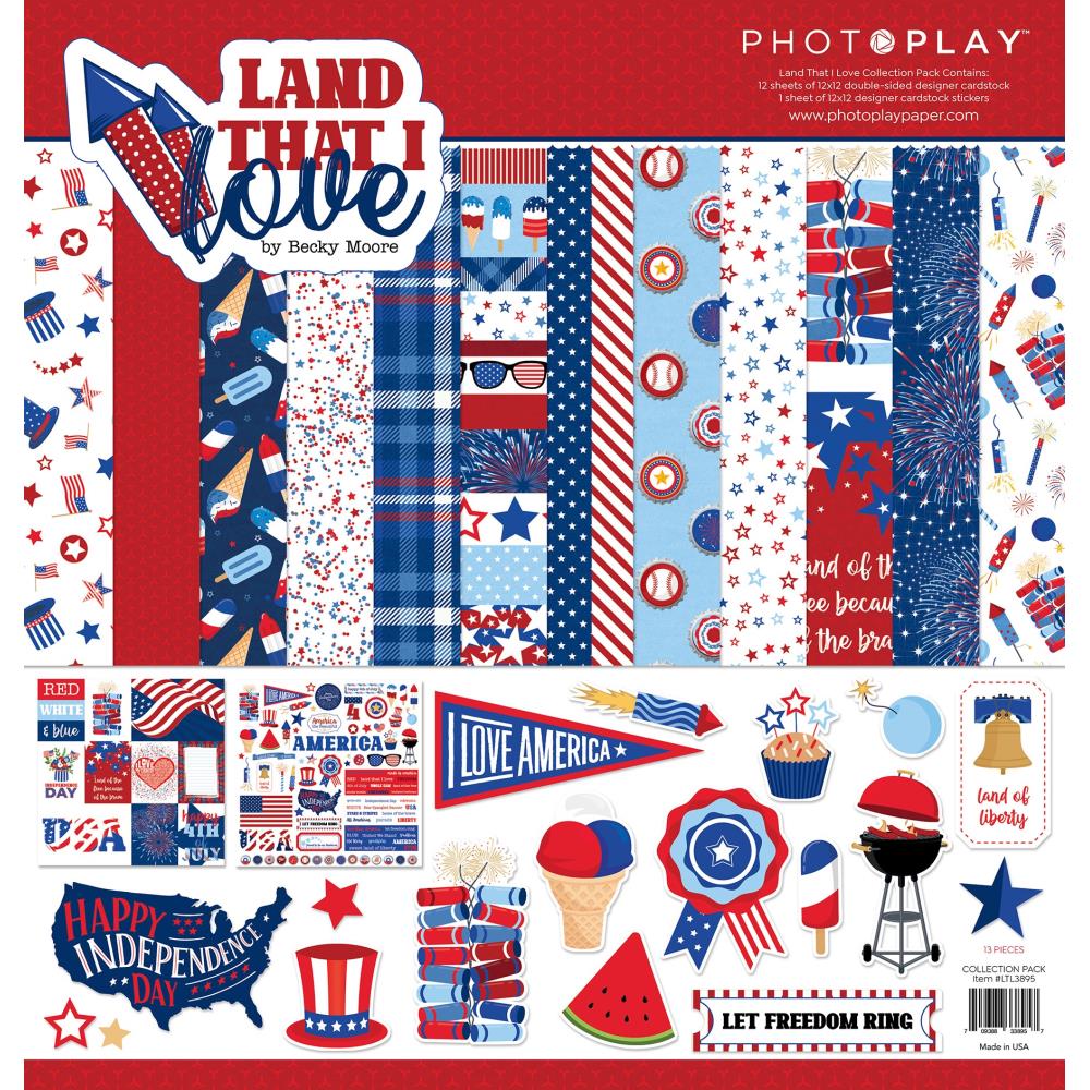 Photoplay LAND THAT I LOVE 12X12 Paper Collection Pack 13pc Scrapbooksrus