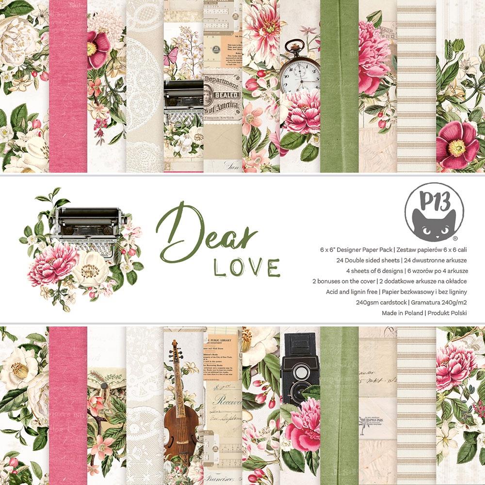 P13 DEAR LOVE 6"X6" PAPER PACK Scrapbook Pad