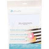 Silhouette PRINTABLE ADHESIVE CARDSTOCK White Sheets