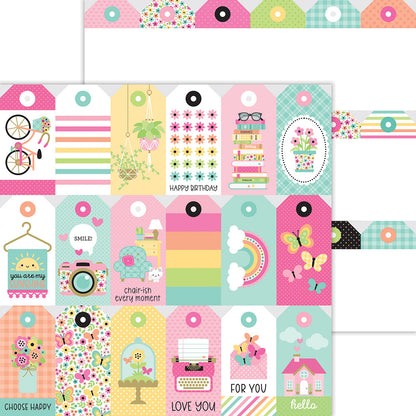 Doodlebug HELLO AGAIN 12X12 Paper Pack 13pc