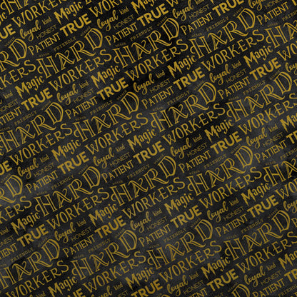 Scrapbook Customs YELLOW &amp; BLACK 12&quot;X12” Paper Pack Harry Potter