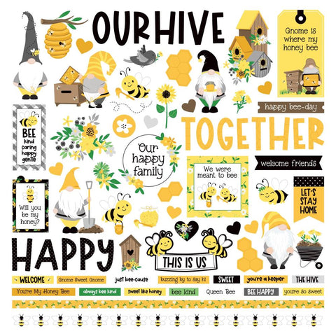 Photo Play SWEET AS HONEY Element Stickers 12” X 12”