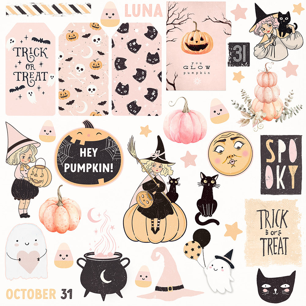 Prima Marketing LUNA HALLOWEEN EPHEMERA 2 76pc