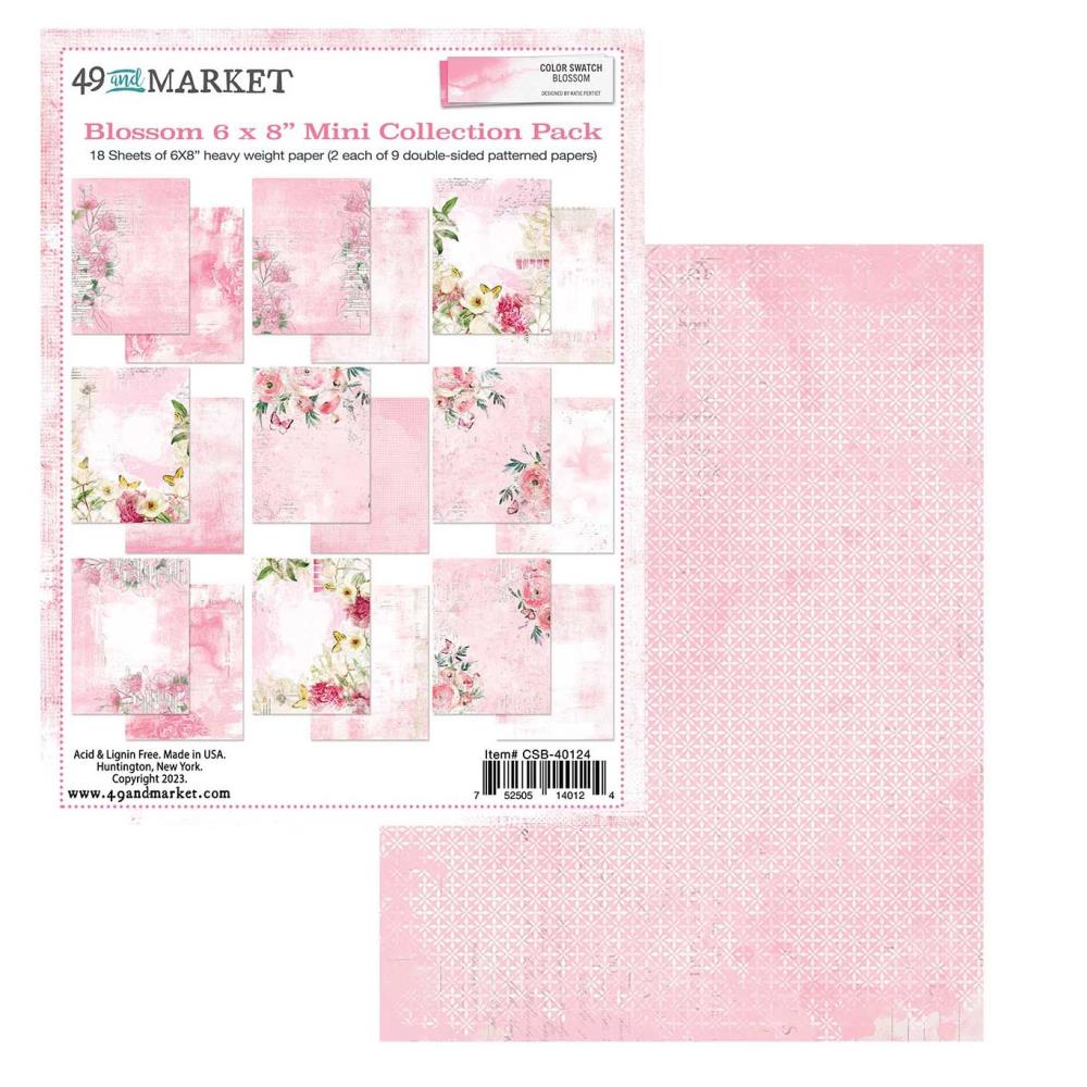 49 and Market Color Swatch BLOSSOM 6x8” Mini Collection Paper Pack