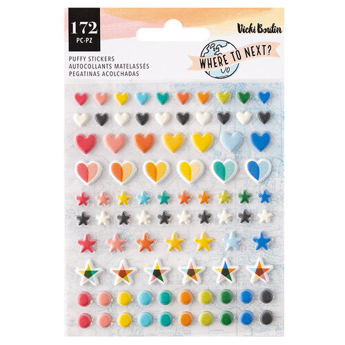 Vicki Boutin Where To Next PUFFY STICKERS 172pc