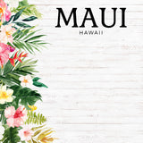 Scrapbook Customs MAUI HAWAII KIT Papers and Stickers 8pc