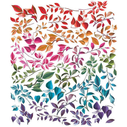 49 and Market Spectrum Gardenia LEAVES LASER CUT ELEMENTS 63pc