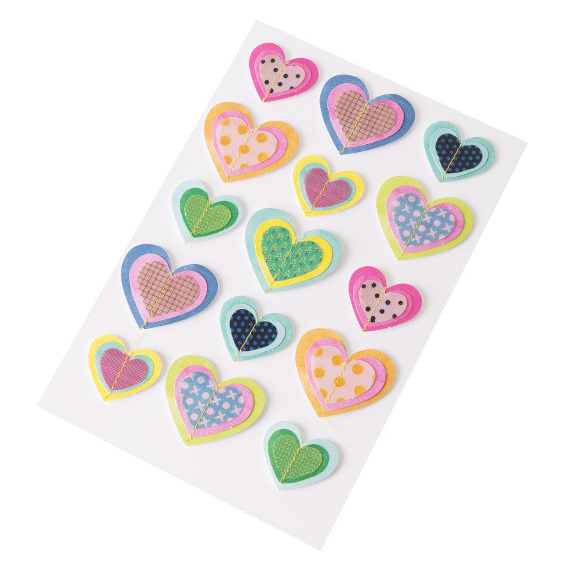 Vicki Boutin Sweet Rush LAYERED HEART STICKERS