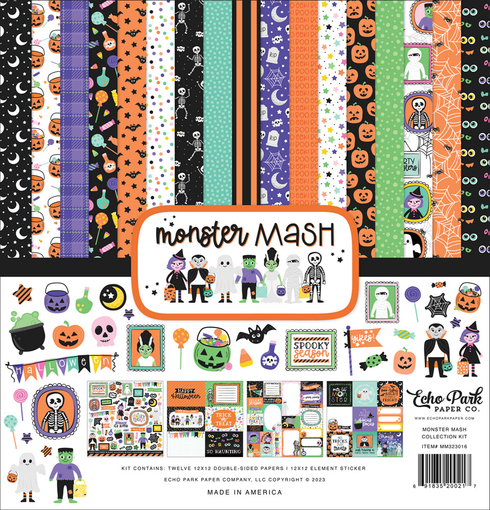 Echo Park MONSTER MASH 12&quot;x12&quot; Scrapbook Collection Kit