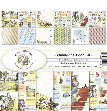 Reminisce WINNIE THE POOH 12&quot;X12&quot; Scrapbook Kit 12pc