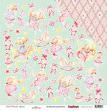 Scrapberry’s SWEET MOMENTS PLAYTIME 12"X12" Scrapbook Paper Kit 7pc